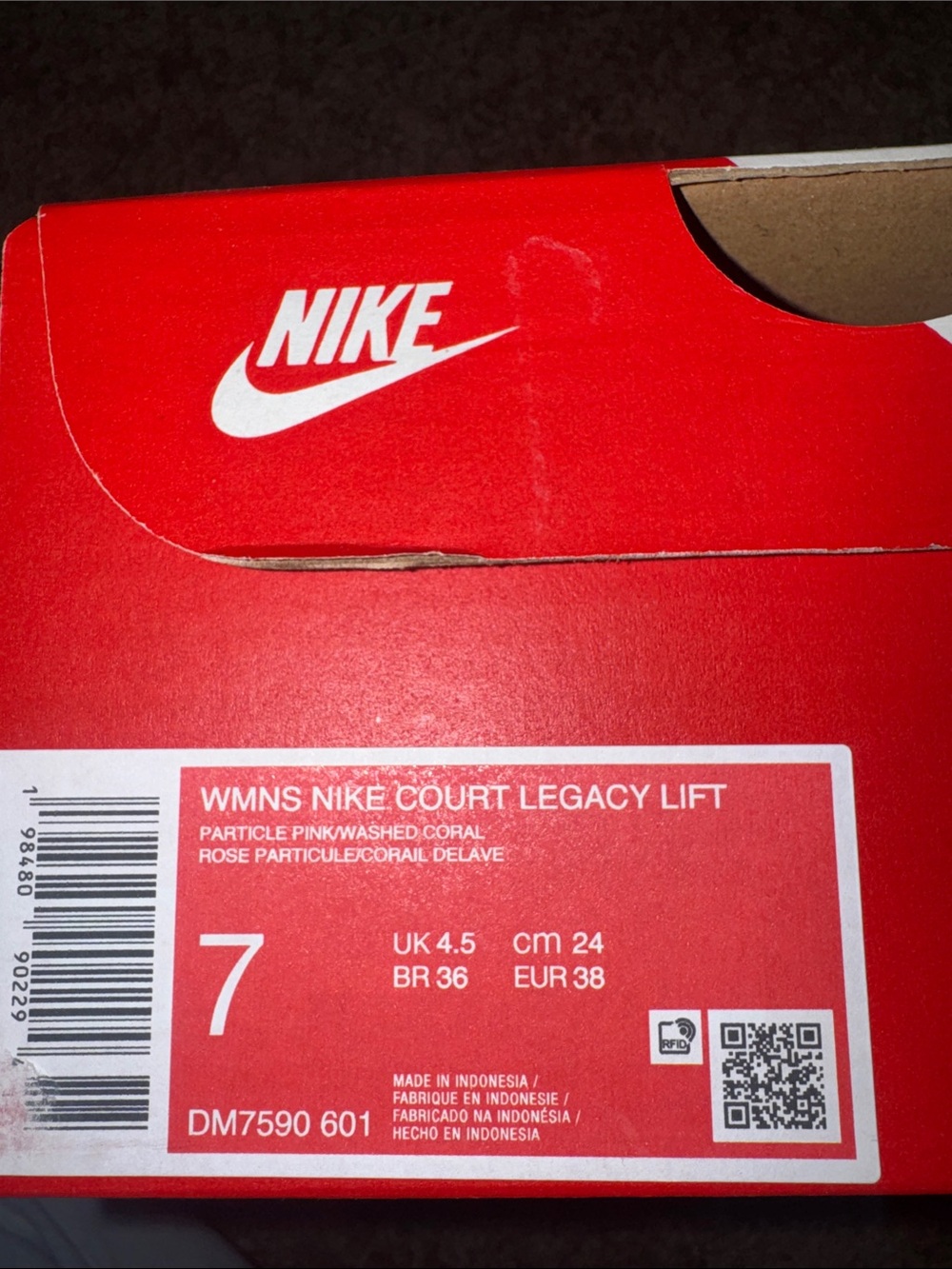 Nike Shoes w Shoe Box — WMNS Court Legacy Lift - Picture 3 of 6